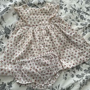 Dress with bloomer, bout’chou, 6M